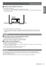 Preview for 13 page of Panasonic PT-CW230EA Operating Instructions Manual