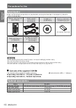 Preview for 16 page of Panasonic PT-CW230EA Operating Instructions Manual