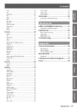 Preview for 11 page of Panasonic PT-CW230U Operating Instructions Manual