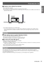 Preview for 13 page of Panasonic PT-CW230U Operating Instructions Manual