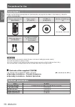 Preview for 16 page of Panasonic PT-CW230U Operating Instructions Manual