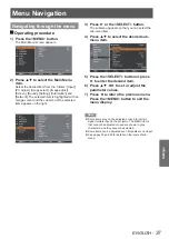 Preview for 37 page of Panasonic PT-CW230U Operating Instructions Manual