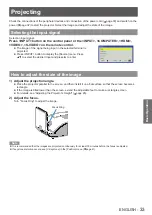 Предварительный просмотр 33 страницы Panasonic PT-CW240 Operating Instructions Manual