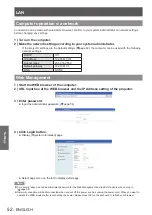 Preview for 52 page of Panasonic PT-CW240 Operating Instructions Manual