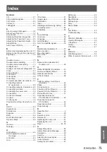 Preview for 75 page of Panasonic PT-CW240 Operating Instructions Manual