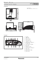 Preview for 4 page of Panasonic PT-CW240 Specifications