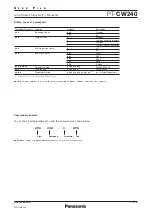 Preview for 11 page of Panasonic PT-CW240 Specifications