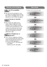 Preview for 8 page of Panasonic PT-CW240E Operating Instructions Manual