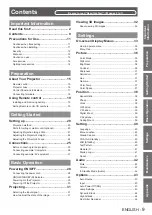 Preview for 9 page of Panasonic PT-CW240E Operating Instructions Manual