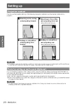 Preview for 20 page of Panasonic PT-CW240E Operating Instructions Manual