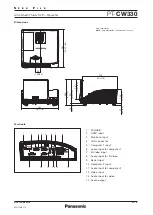 Preview for 4 page of Panasonic PT-CW330 Specifications