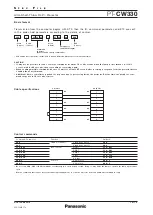 Preview for 10 page of Panasonic PT-CW330 Specifications