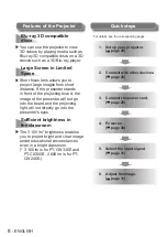 Preview for 8 page of Panasonic PT-CW330E Operating Instructions Manual