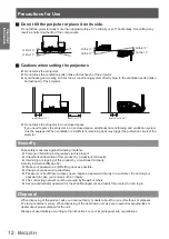 Preview for 12 page of Panasonic PT-CW330E Operating Instructions Manual