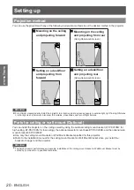 Preview for 20 page of Panasonic PT-CW330E Operating Instructions Manual