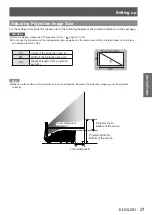 Preview for 21 page of Panasonic PT-CW330E Operating Instructions Manual