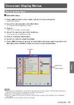 Preview for 33 page of Panasonic PT-CW330E Operating Instructions Manual