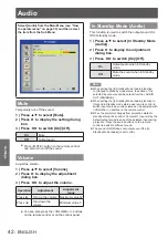 Preview for 42 page of Panasonic PT-CW330E Operating Instructions Manual