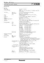 Preview for 2 page of Panasonic PT-CX200 Spec File