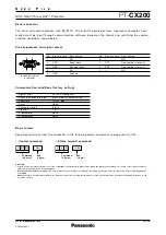 Preview for 10 page of Panasonic PT-CX200 Spec File