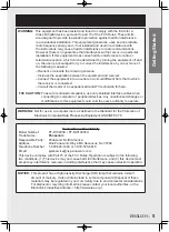 Предварительный просмотр 5 страницы Panasonic PT-D10000 Series Operating Instructions Manual