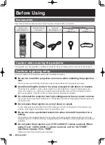 Предварительный просмотр 10 страницы Panasonic PT-D10000 Series Operating Instructions Manual