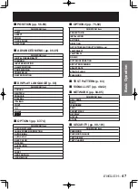 Предварительный просмотр 47 страницы Panasonic PT-D10000 Series Operating Instructions Manual