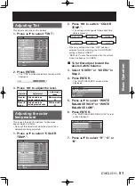 Предварительный просмотр 51 страницы Panasonic PT-D10000 Series Operating Instructions Manual