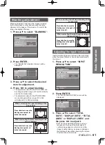 Предварительный просмотр 61 страницы Panasonic PT-D10000 Series Operating Instructions Manual