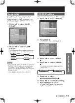 Предварительный просмотр 79 страницы Panasonic PT-D10000 Series Operating Instructions Manual