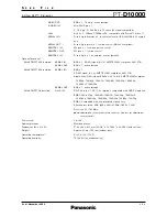 Preview for 3 page of Panasonic PT-D10000 Series Specifications