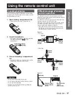 Предварительный просмотр 17 страницы Panasonic PT-D10000E Operating Instructions Manual