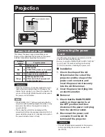 Предварительный просмотр 34 страницы Panasonic PT-D10000E Operating Instructions Manual