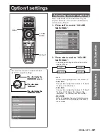 Предварительный просмотр 67 страницы Panasonic PT-D10000E Operating Instructions Manual