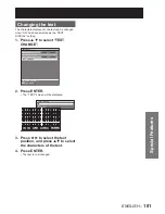 Предварительный просмотр 101 страницы Panasonic PT-D10000E Operating Instructions Manual