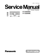 Panasonic PT-D3500E Service Manual preview