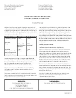 Preview for 1 page of Panasonic PT-D3500U Series Limited Warranty