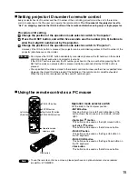 Предварительный просмотр 15 страницы Panasonic PT-D3500U Series Operating Instructions Manual