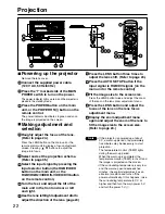 Предварительный просмотр 22 страницы Panasonic PT-D3500U Series Operating Instructions Manual