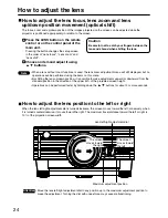 Предварительный просмотр 24 страницы Panasonic PT-D3500U Series Operating Instructions Manual