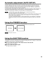 Предварительный просмотр 25 страницы Panasonic PT-D3500U Series Operating Instructions Manual