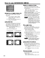 Предварительный просмотр 32 страницы Panasonic PT-D3500U Series Operating Instructions Manual