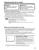 Предварительный просмотр 69 страницы Panasonic PT-D3500U Series Operating Instructions Manual