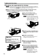 Предварительный просмотр 70 страницы Panasonic PT-D3500U Series Operating Instructions Manual