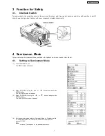 Preview for 7 page of Panasonic PT-D3500U Series Service Manual