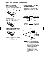 Preview for 14 page of Panasonic PT-D4000E Operating Instructions Manual