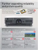 Предварительный просмотр 2 страницы Panasonic PT-D4000U Series Brochure & Specs