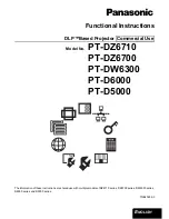 Preview for 1 page of Panasonic PT-D5000ELS Functional Instructions