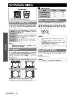 Предварительный просмотр 22 страницы Panasonic PT-D5000ELS Functional Instructions