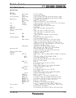 Preview for 2 page of Panasonic PT-D5600 Spec File